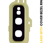 Samsung Galaxy S10 E İle Uyumlu Arka Kamera Lensi Çerçeveli Halkalı (Kanarya Sarısı)