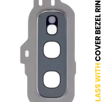 Samsung Galaxy S10 E İle Uyumlu Arka Kamera Lensi Çerçeveli Halkalı (Prizma Beyazı)