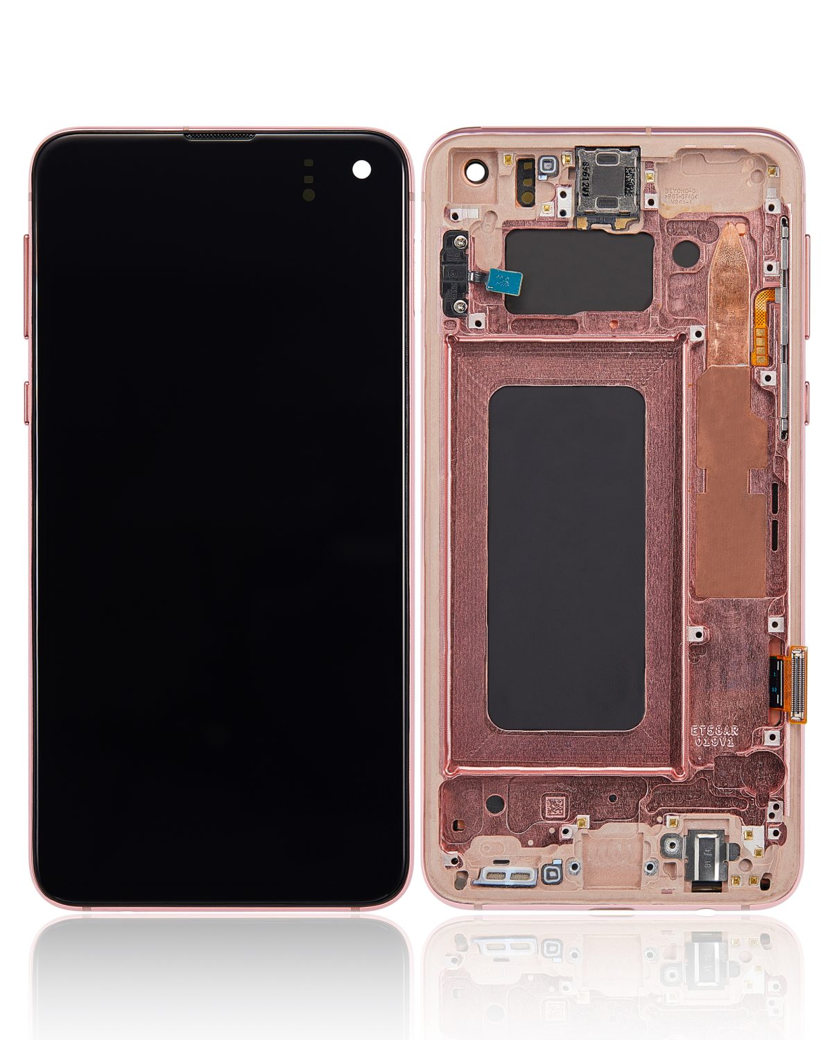 Samsung Galaxy S10 E İle Uyumlu İçin Çerçeveli ekran Orijinal (Flamingo Pembesi)  Orijinal Ekranı - Görsel 2