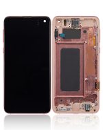 Samsung Galaxy S10 E İle Uyumlu İçin Çerçeveli ekran Orijinal (Flamingo Pembesi)  Orijinal Ekranı - Görsel 2
