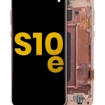 Samsung Galaxy S10 E İle Uyumlu İçin Çerçeveli ekran Orijinal (Flamingo Pembesi)  Orijinal Ekranı