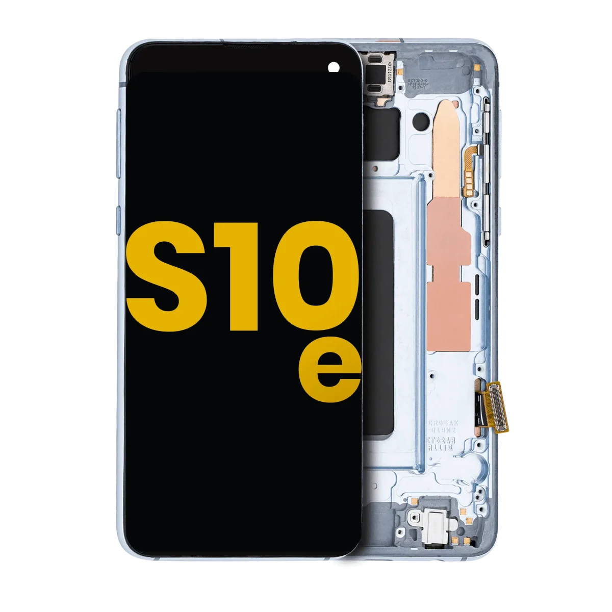 Samsung Galaxy S10 E İle Uyumlu İçin Çerçeveli ekran Orijinal (Prizma Mavisi)  Orijinal Ekranı Uyumlu