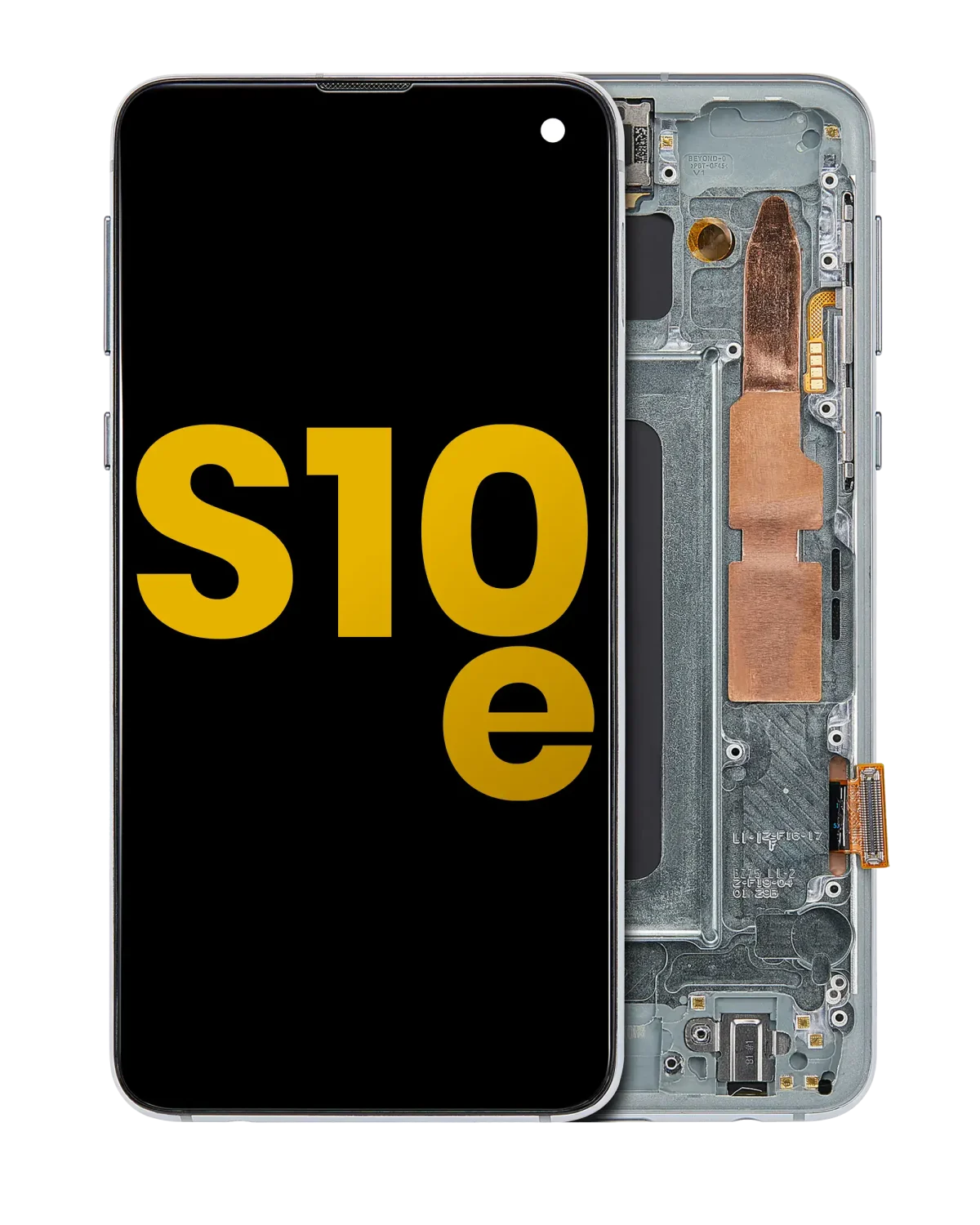 Samsung Galaxy S10 E İle Uyumlu İçin Çerçeveli ekran Orijinal (Prizma Yeşili)  Orijinal Ekranı Uyumlu