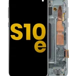 Samsung Galaxy S10 E İle Uyumlu İçin Çerçeveli ekran Orijinal (Prizma Yeşili)  Orijinal Ekranı Uyumlu