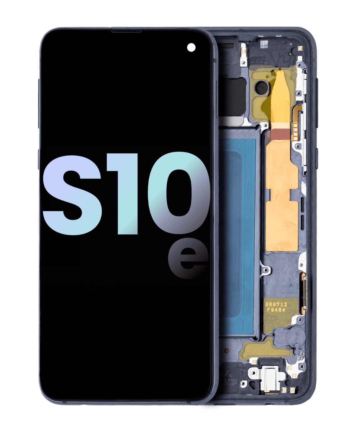 Samsung Galaxy S10 E İle Uyumlu İçin Çerçeveli ekran (Service Pack) (Prizma Siyah)  Orijinal Ekranı Uyumlu