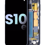 Samsung Galaxy S10 E İle Uyumlu İçin Çerçeveli ekran (Service Pack) (Prizma Siyah)  Orijinal Ekranı Uyumlu