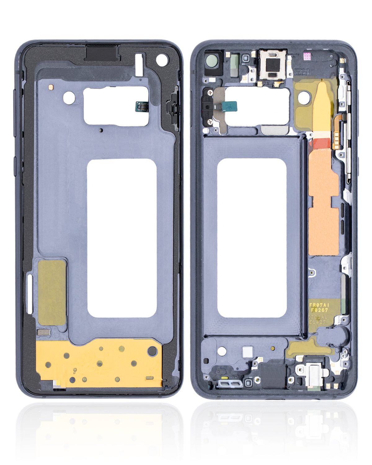 Samsung Galaxy S10 E İle Uyumlu Orta Çerçeve Muhafaza (Küçük Parçalarla) (Prizma Siyah) - Görsel 2