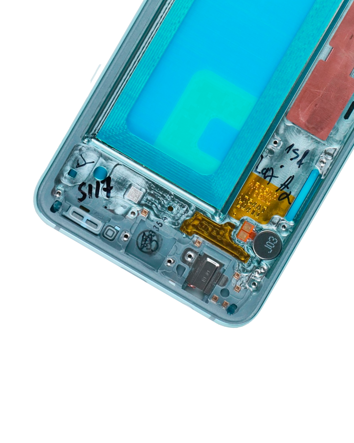 Samsung Galaxy S10 E İle Uyumlu Orta Çerçeve Muhafaza (Küçük Parçalarla) (Prizma Yeşili) - Görsel 6