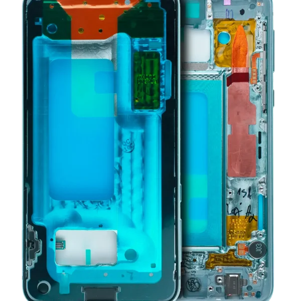 Samsung Galaxy S10 E İle Uyumlu Orta Çerçeve Muhafaza (Küçük Parçalarla) (Prizma Yeşili)