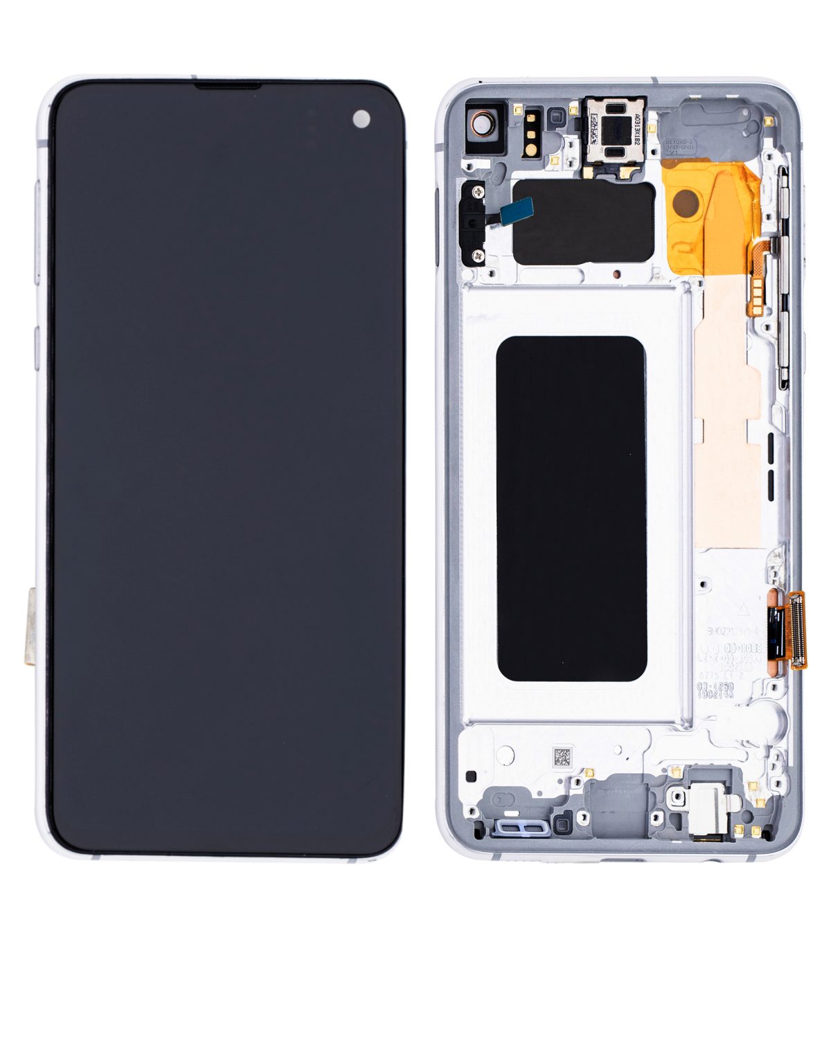 Samsung Galaxy S10 E İle Uyumlu (Service Pack) (Prizma Beyazı) Çerçeveli ekran Orijinal Ekranı - Görsel 2