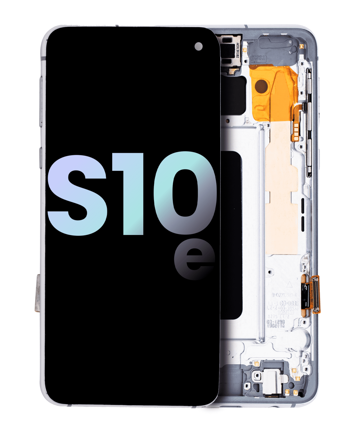 Samsung Galaxy S10 E İle Uyumlu (Service Pack) (Prizma Beyazı) Çerçeveli ekran Orijinal Ekranı