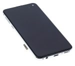 Samsung Galaxy S10 E İle Uyumlu (Service Pack) (Prizma Beyazı) Çerçeveli ekran Orijinal Ekranı - Görsel 6