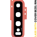 Samsung Galaxy S10 İle Uyumlu Arka Kamera Lensi Çerçeveli Halkalı (Flamingo Pembesi)