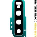 Samsung Galaxy S10 İle Uyumlu Arka Kamera Lensi Çerçeveli Halkalı (Prizma Yeşili)