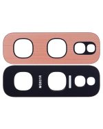 Samsung Galaxy S10 İle Uyumlu Arka Kamera Lensi (Sadece Cam) Yapışkanlı E (Flamingo Pembesi) - Görsel 2