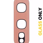 Samsung Galaxy S10 İle Uyumlu Arka Kamera Lensi (Sadece Cam) Yapışkanlı E (Flamingo Pembesi)