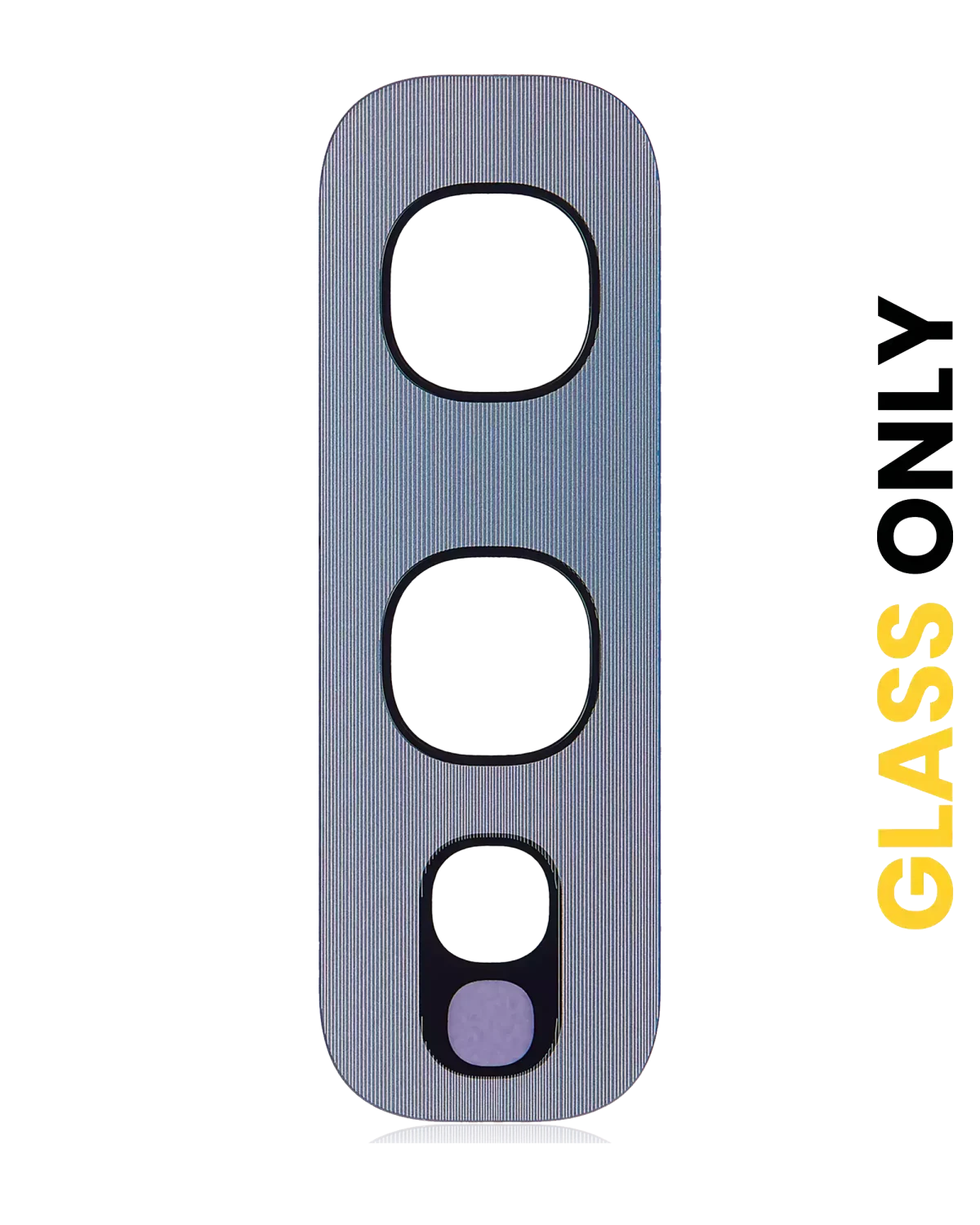 Samsung Galaxy S10 İle Uyumlu Arka Kamera Lensi (Sadece Cam) Yapışkanlı E (Gümüş) - Görsel 5
