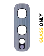 Samsung Galaxy S10 İle Uyumlu Arka Kamera Lensi (Sadece Cam) Yapışkanlı E (Gümüş) - Görsel 5