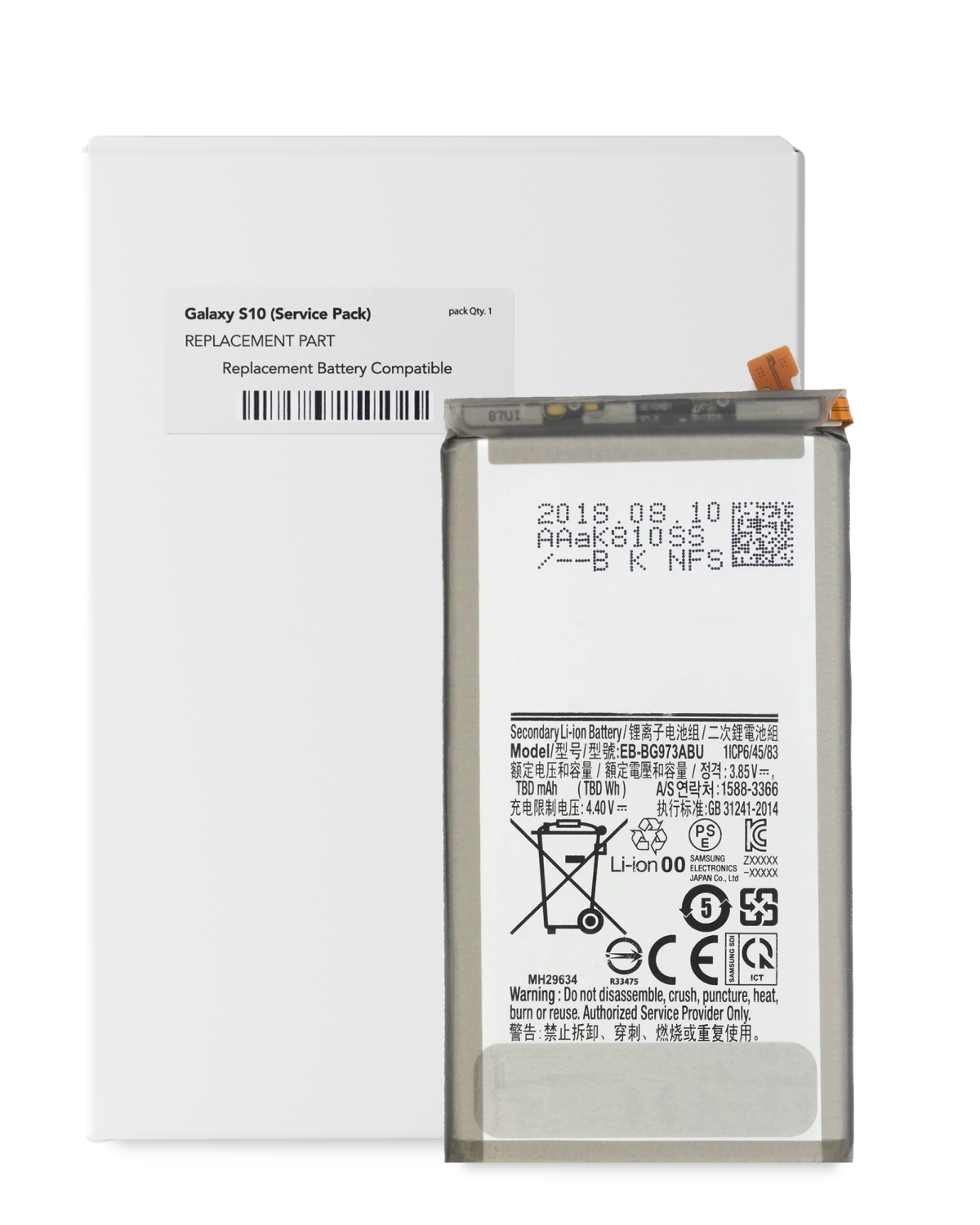 Samsung Galaxy S10 İle Uyumlu Batarya Pil (Servis Paketi)