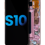 Samsung Galaxy S10 İle Uyumlu Çerçeveli ekran LCD Ekranı (Parmak İzi Sensörü Olmadan) (Satış Sonrası Artı: TFT) (Flamingo Pembesi)