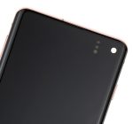 Samsung Galaxy S10 İle Uyumlu Çerçeveli ekran LCD Ekranı (Parmak İzi Sensörü Olmadan) (Satış Sonrası Artı: TFT) (Flamingo Pembesi) - Görsel 4