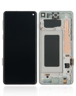 Samsung Galaxy S10 İle Uyumlu Çerçeveli ekran LCD Ekranı (Parmak İzi Sensörü Olmadan) (Satış Sonrası Artı: TFT) (Prizma Beyazı) - Görsel 2