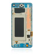 Samsung Galaxy S10 İle Uyumlu Çerçeveli ekran LCD Ekranı (Parmak İzi Sensörü Olmadan) (Satış Sonrası Artı: TFT) (Prizma Mavisi) - Görsel 4