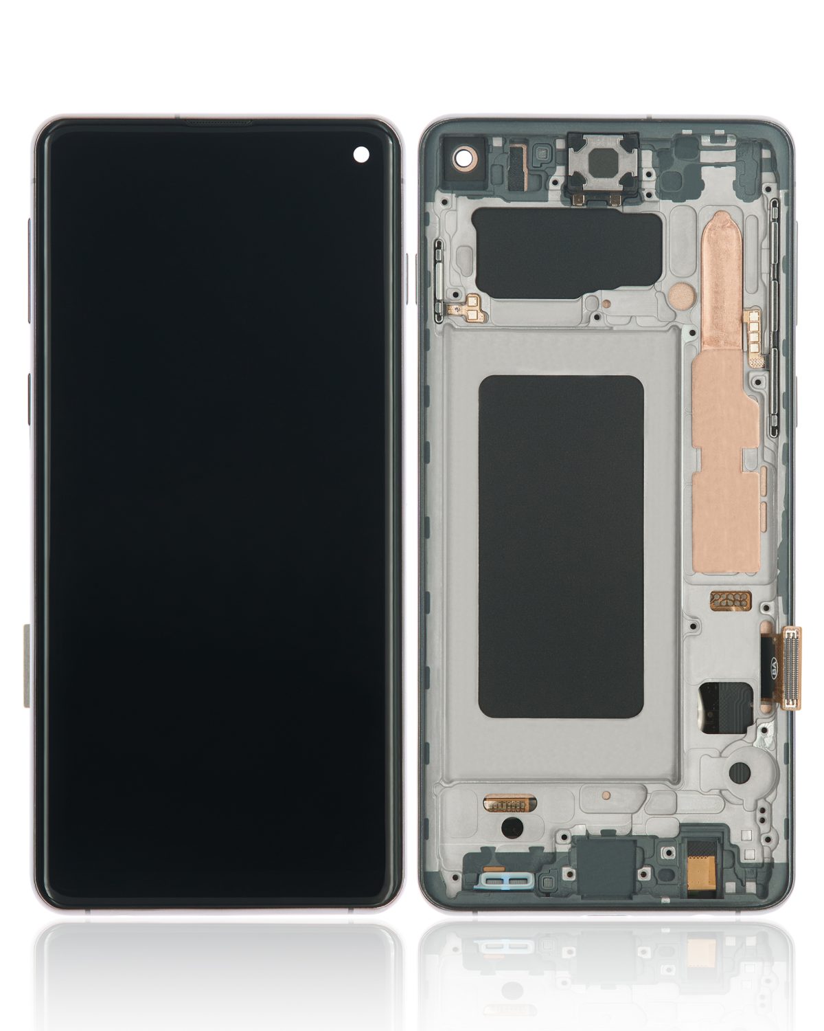 Samsung Galaxy S10 İle Uyumlu Çerçeveli ekran LCD Ekranı (Parmak İzi Sensörü Olmadan) (Satış Sonrası Artı: TFT) (Prizma Siyahı) - Görsel 2