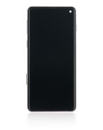 Samsung Galaxy S10 İle Uyumlu Çerçeveli ekran LCD Ekranı (Parmak İzi Sensörü Olmadan) (Satış Sonrası Artı: TFT) (Prizma Siyahı) - Görsel 3