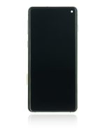 Samsung Galaxy S10 İle Uyumlu Çerçeveli ekran LCD Ekranı (Parmak İzi Sensörü Olmadan) (Satış Sonrası Artı: TFT) (Prizma Yeşili) - Görsel 3