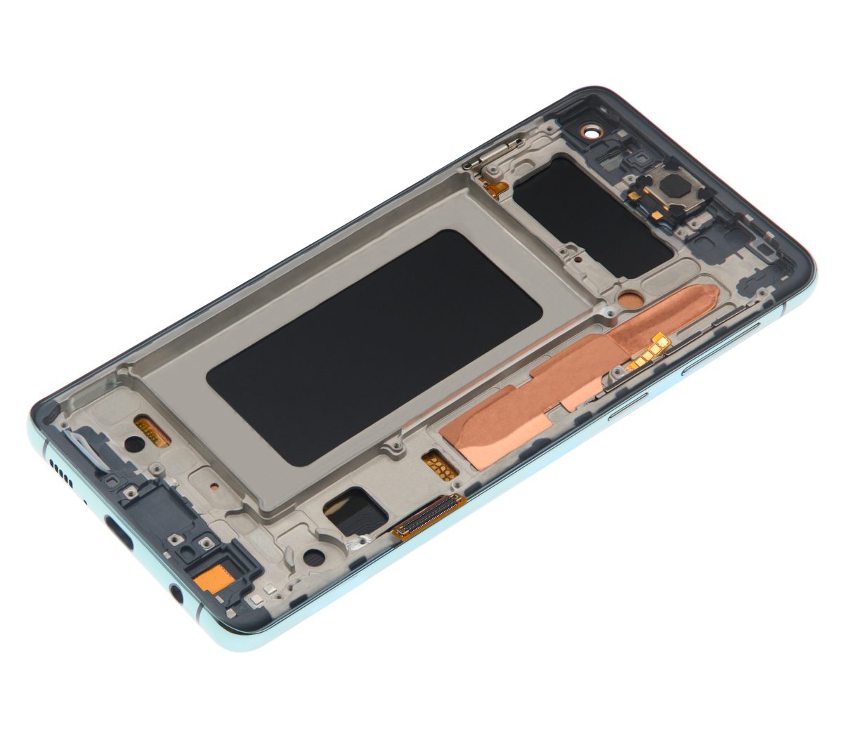 Samsung Galaxy S10 İle Uyumlu Çerçeveli ekran LCD Ekranı (Parmak İzi Sensörü Olmadan) (Satış Sonrası Artı: TFT) (Prizma Yeşili) - Görsel 7