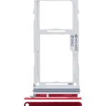 Samsung Galaxy S10 İle Uyumlu Çift Sim Kart Tepsisi (Kardinal Kırmızısı)