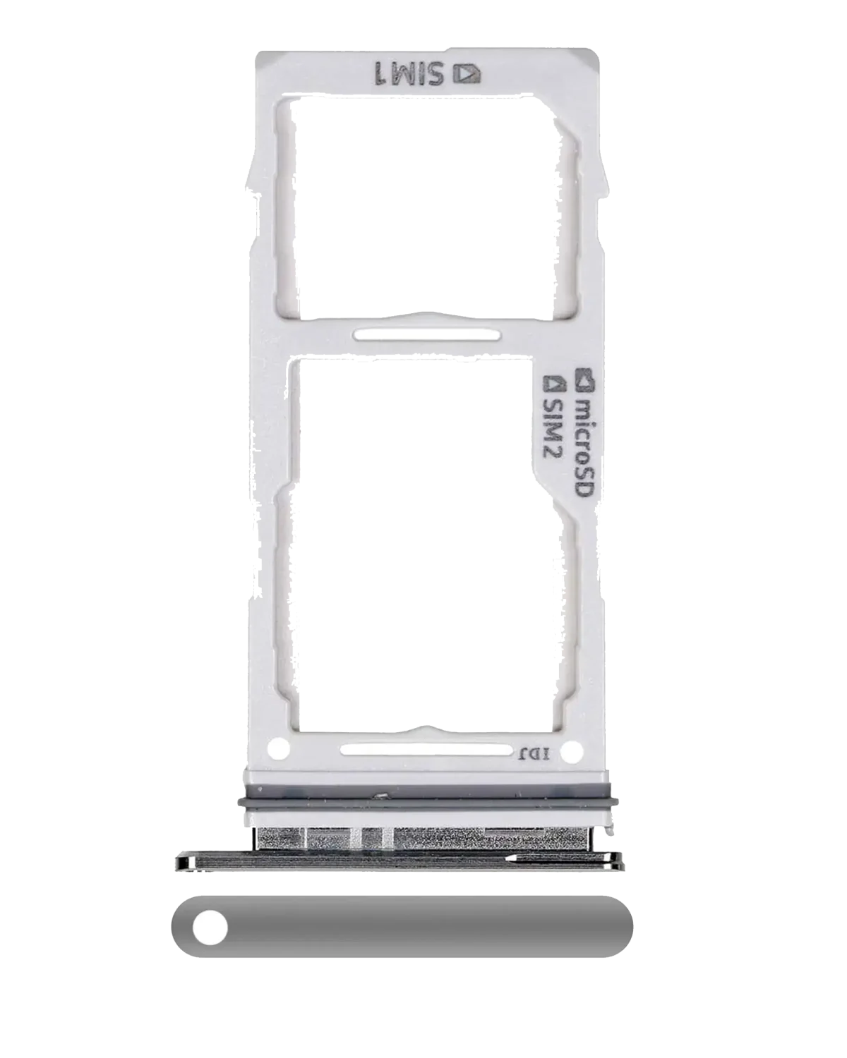 Samsung Galaxy S10 İle Uyumlu Çift Sim Kart Tepsisi (Prizma Seramik Siyah)