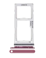 Samsung Galaxy S10 İle Uyumlu Çift Sim Kart Tepsisi S10 Plus  (Flamingo Pembesi)