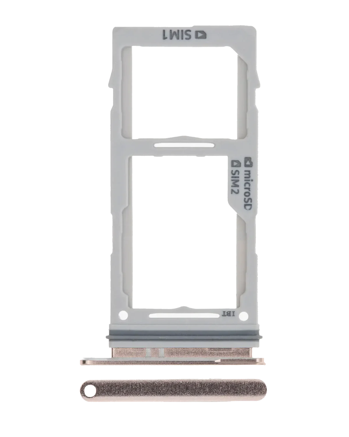 Samsung Galaxy S10 İle Uyumlu Çift Sim Kart Tepsisi S10 Plus  (Prizma Beyazı)