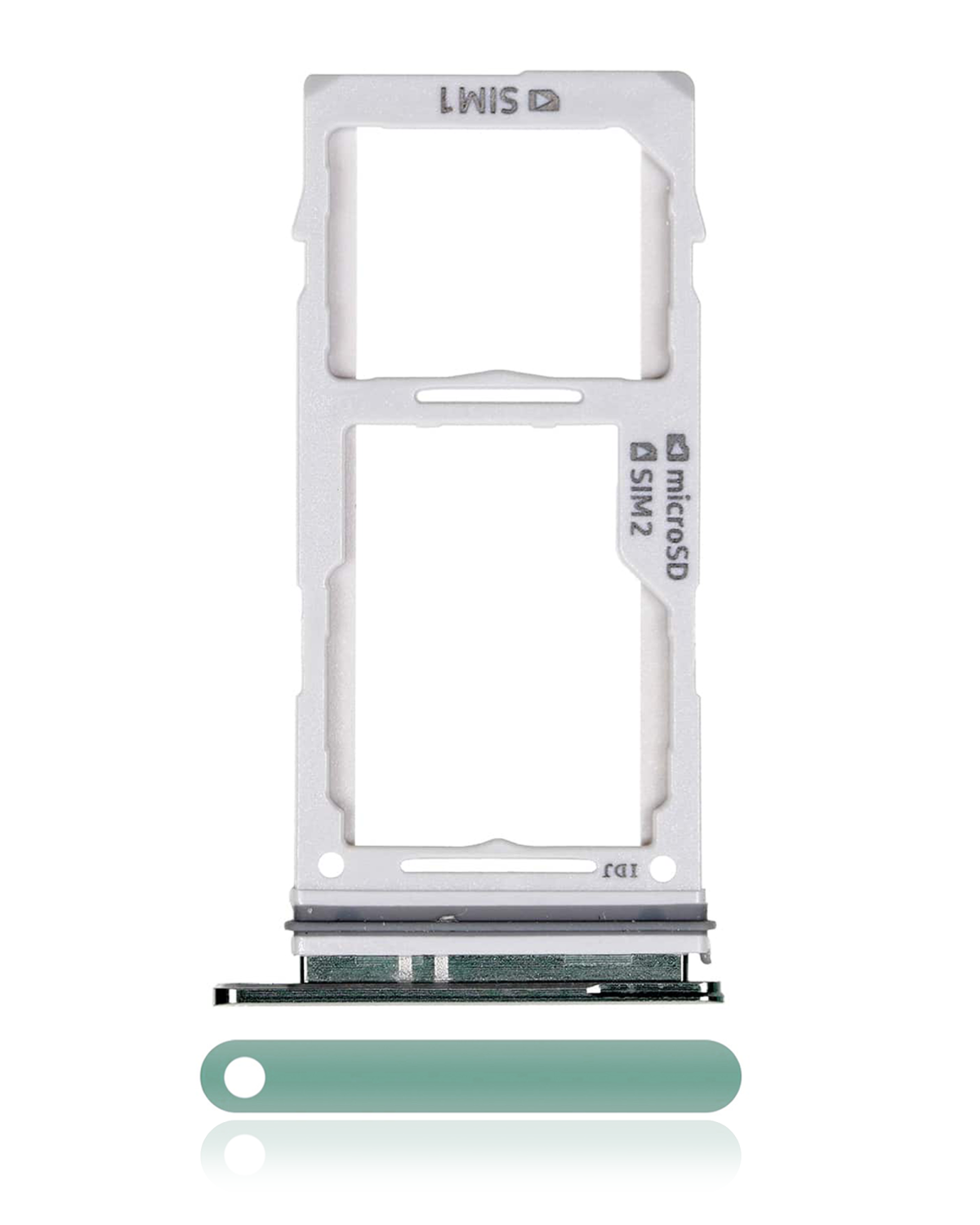 Samsung Galaxy S10 İle Uyumlu Çift Sim Kart Tepsisi S10 Plus (Prizma Yeşili)