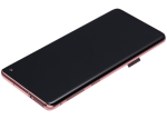 Samsung Galaxy S10 İle Uyumlu İçin Çerçeveli ekran Orijinal (Flamingo Pembesi)  Orijinal Ekranı Uyumlu - Görsel 5