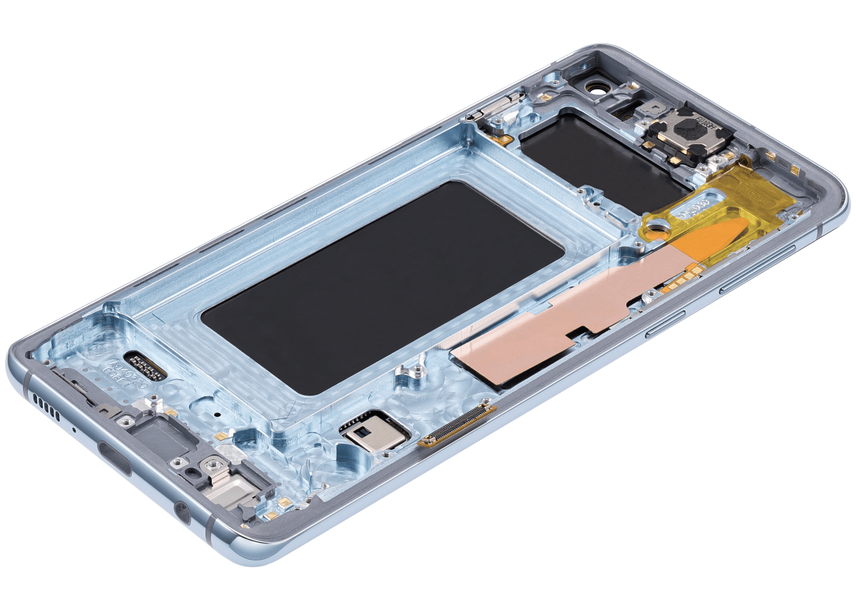 Samsung Galaxy S10 İle Uyumlu İçin Çerçeveli ekran Orijinal (Prizma Mavisi)  Orijinal Ekranı Uyumlu - Görsel 6