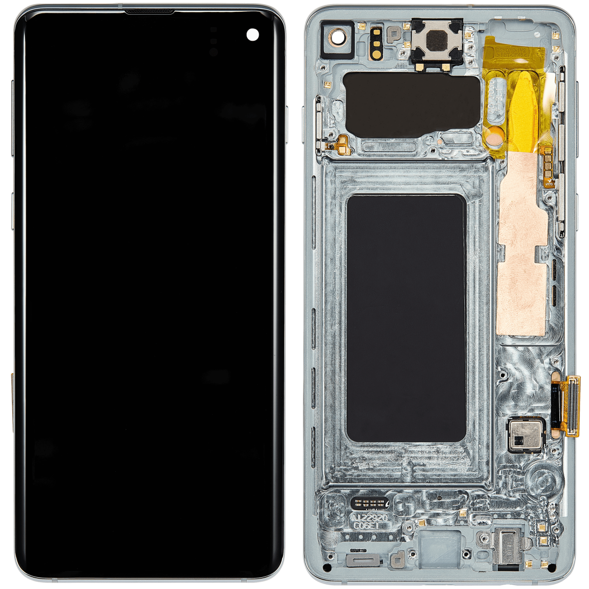 Samsung Galaxy S10 İle Uyumlu İçin Çerçeveli ekran Orijinal (Prizma Yeşili)  Orijinal Ekranı Uyumlu - Görsel 2