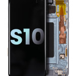 Samsung Galaxy S10 İle Uyumlu İçin Çerçeveli ekran (Service Pack) (Prizma Mavisi)  Orijinal Ekranı Uyumlu