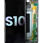 Samsung Galaxy S10 İle Uyumlu İçin Çerçeveli ekran (Service Pack) (Prizma Yeşili)  Orijinal Ekranı Uyumlu