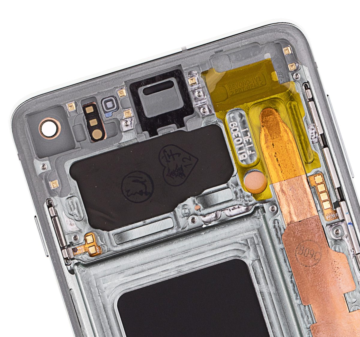 Samsung Galaxy S10 İle Uyumlu İçin Çerçeveli ekran (Service Pack) (Prizma Yeşili)  Orijinal Ekranı Uyumlu - Görsel 3