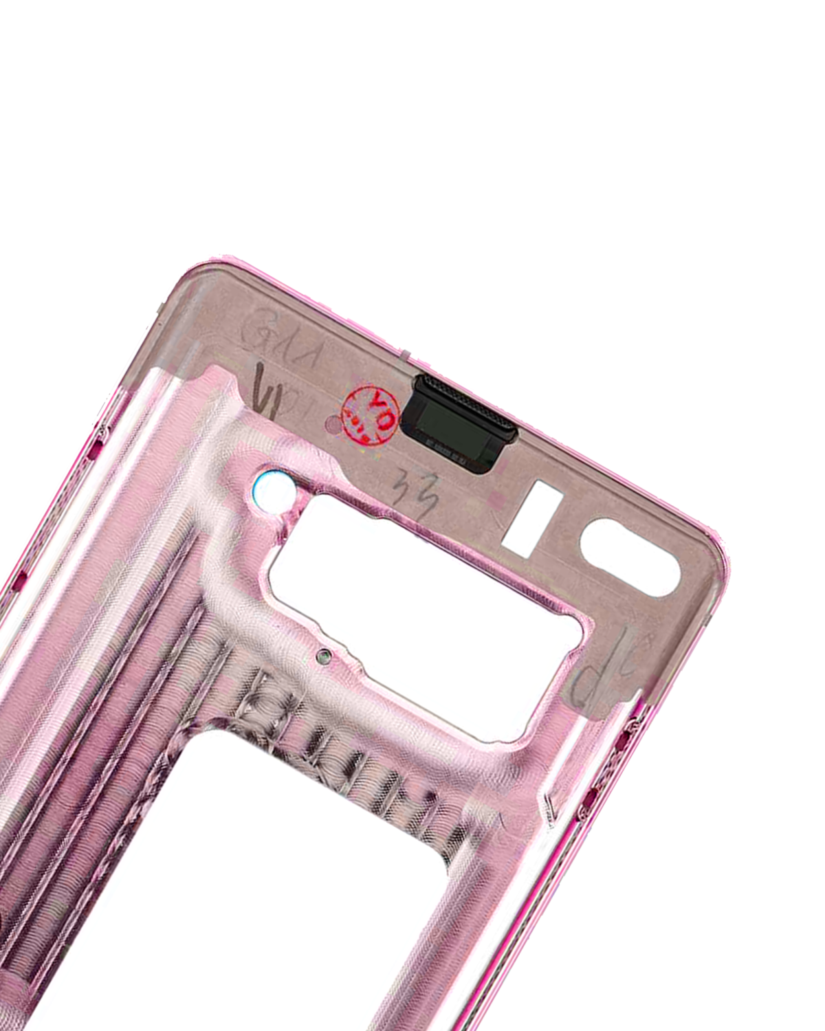 Samsung Galaxy S10 İle Uyumlu Orta Çerçeve Muhafaza (Küçük Parçalarla) (Flamingo Pembesi) - Görsel 4