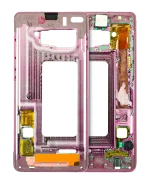 Samsung Galaxy S10 İle Uyumlu Orta Çerçeve Muhafaza (Küçük Parçalarla) (Flamingo Pembesi) - Görsel 8