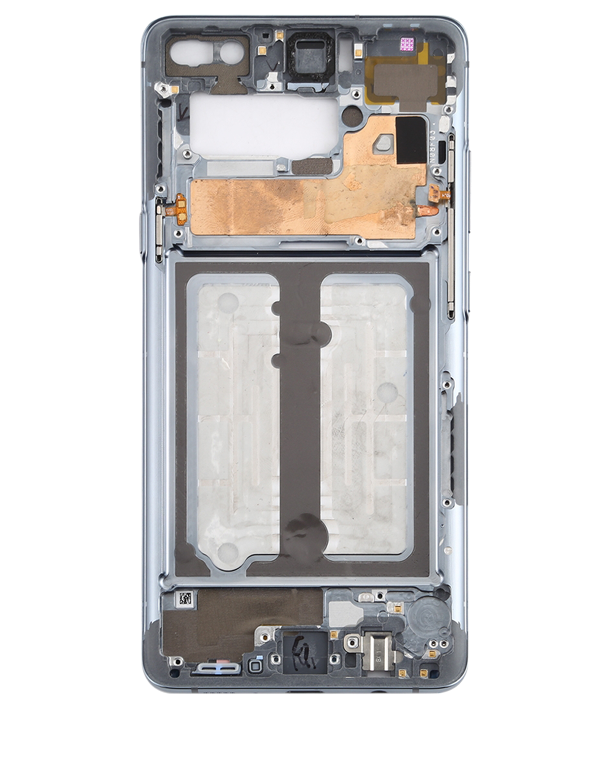 Samsung Galaxy S10 İle Uyumlu Orta Çerçeve Muhafaza (Küçük Parçalarla)-(Prizma Beyazı) - Görsel 4