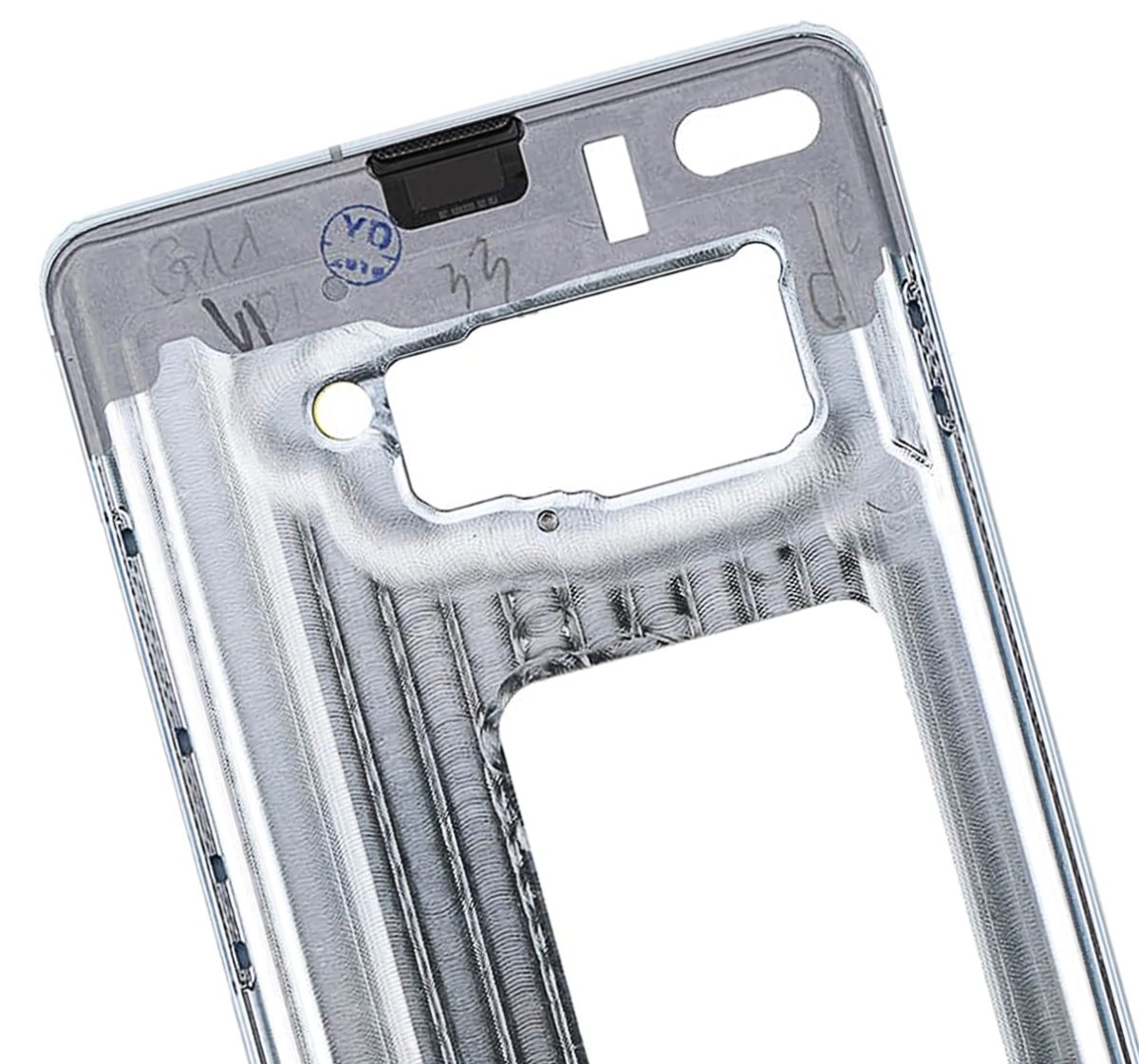 Samsung Galaxy S10 İle Uyumlu Orta Çerçeve Muhafaza (Küçük Parçalarla) (Prizma Beyazı) - Görsel 5