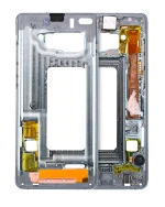 Samsung Galaxy S10 İle Uyumlu Orta Çerçeve Muhafaza (Küçük Parçalarla) (Prizma Beyazı)