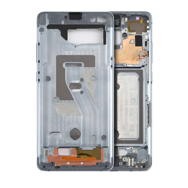 Samsung Galaxy S10 İle Uyumlu Orta Çerçeve Muhafaza (Küçük Parçalarla)-(Prizma Beyazı)