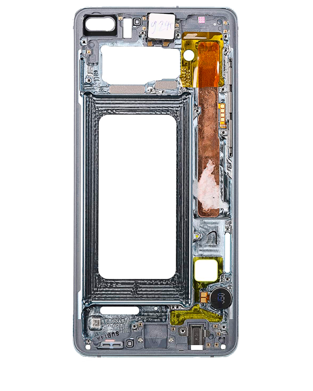 Samsung Galaxy S10 İle Uyumlu Orta Çerçeve Muhafaza (Küçük Parçalarla) (Prizma Beyazı) - Görsel 8
