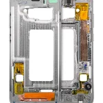 Samsung Galaxy S10 İle Uyumlu Orta Çerçeve Muhafaza (Küçük Parçalarla) (Prizma Mavisi)